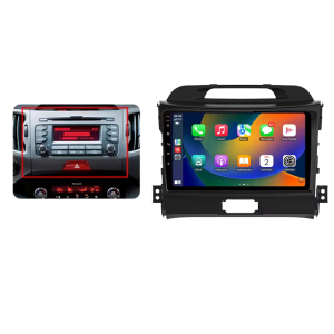Autoradio Kia Sportage 3 2010-2016 avec CarPlay & Android Auto