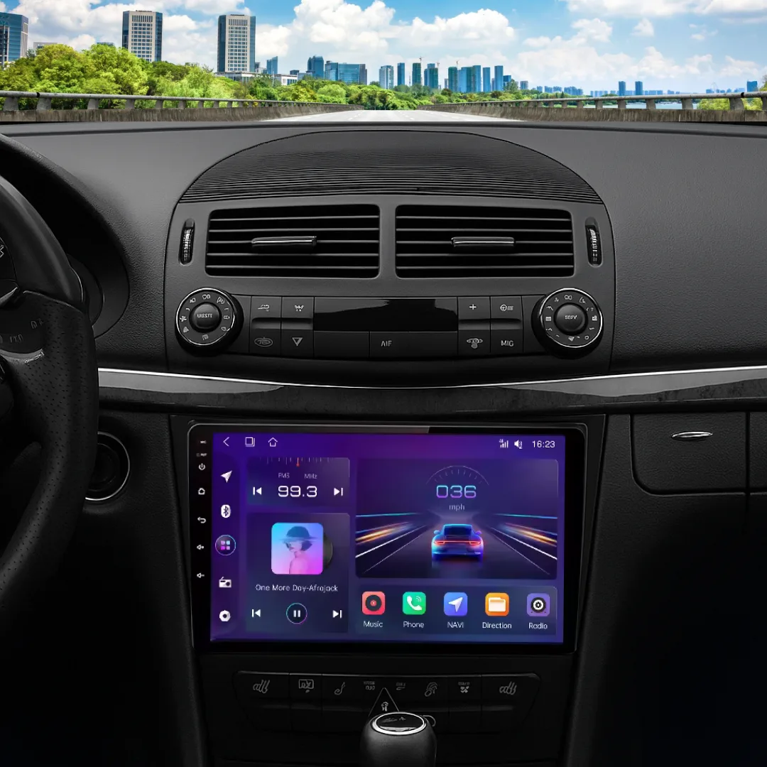 Mercedes Benz E-Klasse W211 2002–2010 – 9′ Bilradio m. Apple CarPlay Og Android Auto img