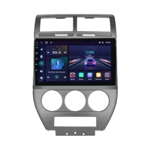 Jeep Compass 2007-2009 Autoradio mit kabellosem Apple CarPlay, 10" HD-Touchscreen, 2GB RAM und Android Auto