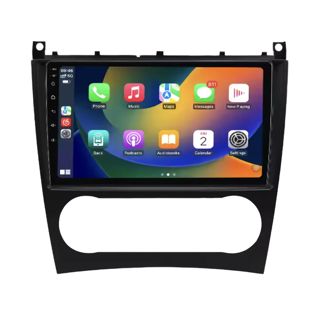 Mercedes C-Klasse W203 2005 - 2009 - 9'' Bilradio m. Apple CarPlay Og Android Auto