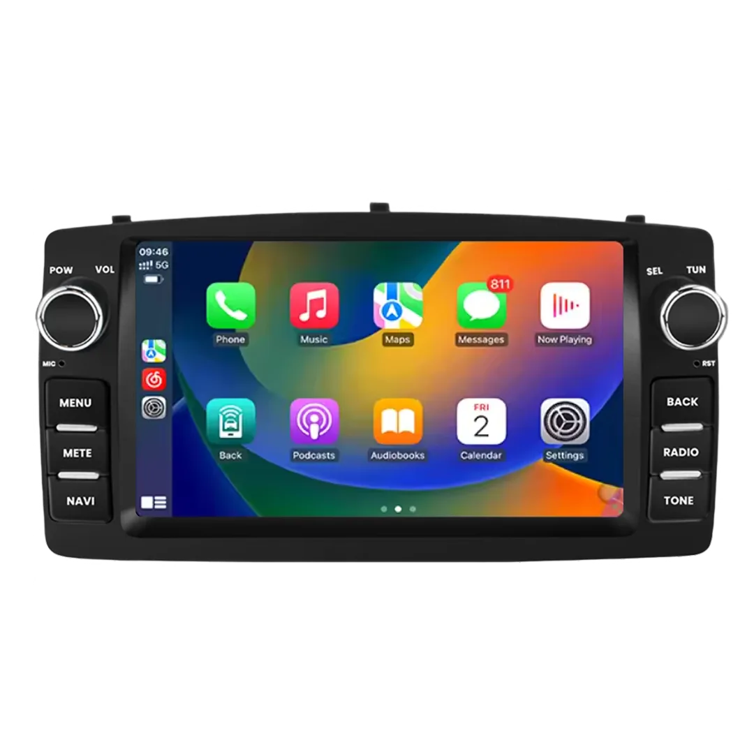 E130 2000–2006 – 7_ Bilradio m. Apple CarPlay Og Android Auto