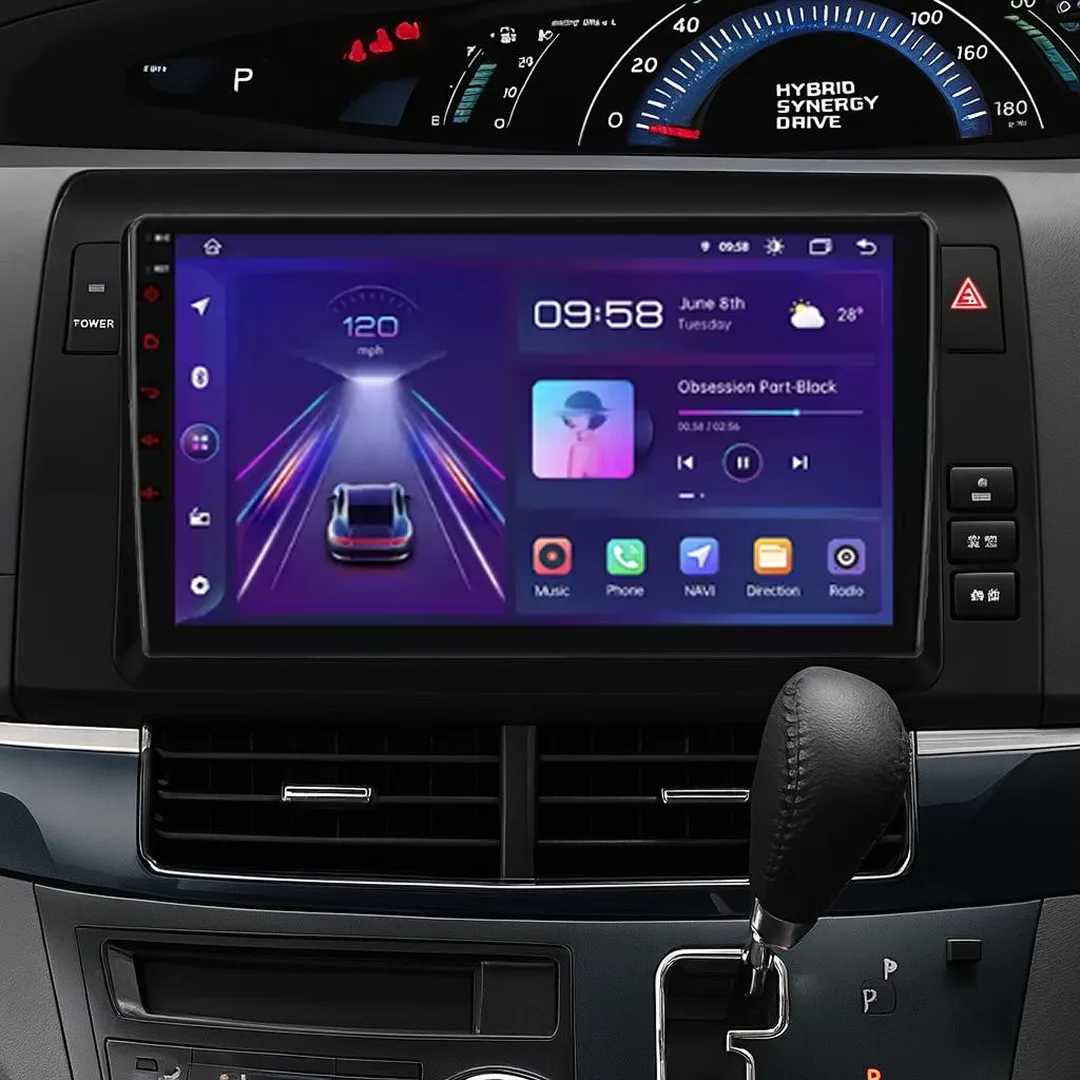 Estima (2006–2019) – 10.1_ Bilradio m. Apple CarPlay Og Android Auto img2