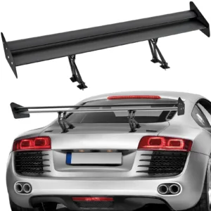 GT-Wing-Heckspoiler 135 cm – universeller mattschwarzer Double-Deck-Heckflügel für Limousine und Coupé