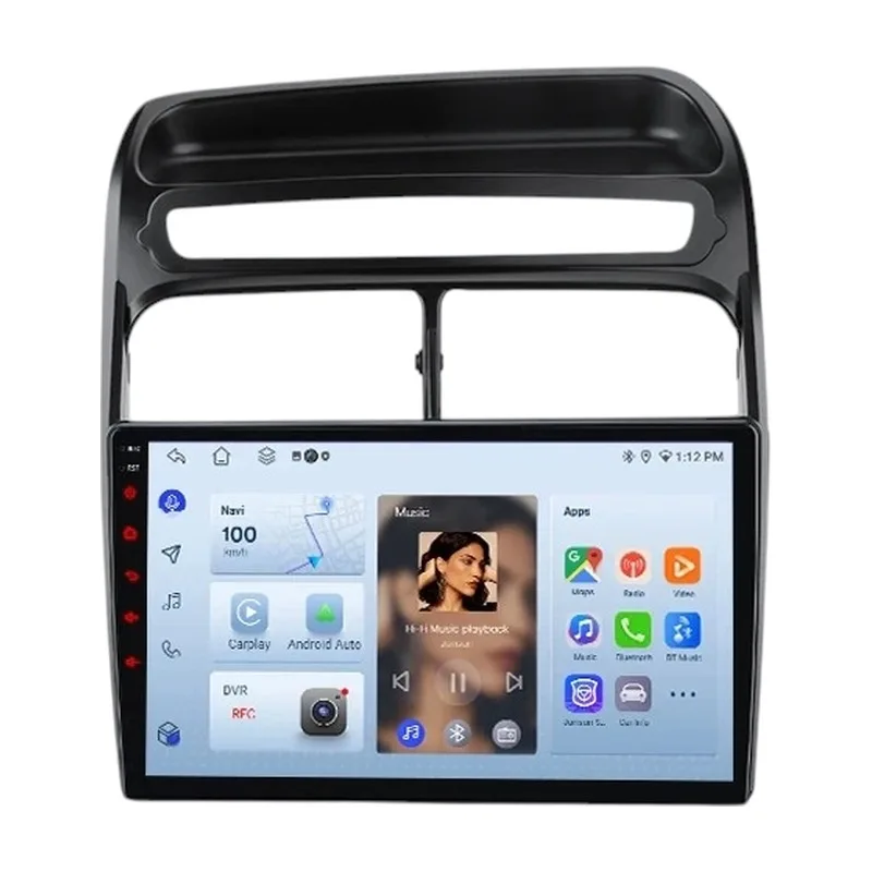 Fiat Linea / Punto / Grande Punto 2007-2012 – 9" bilradio m. CarPlay & Android Auto Fiat Linea / Punto / Grande Punto 2007-2012 – 9" Autoradio mit CarPlay & Android Auto